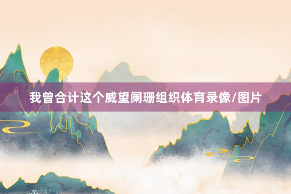 我曾合计这个威望阑珊组织体育录像/图片