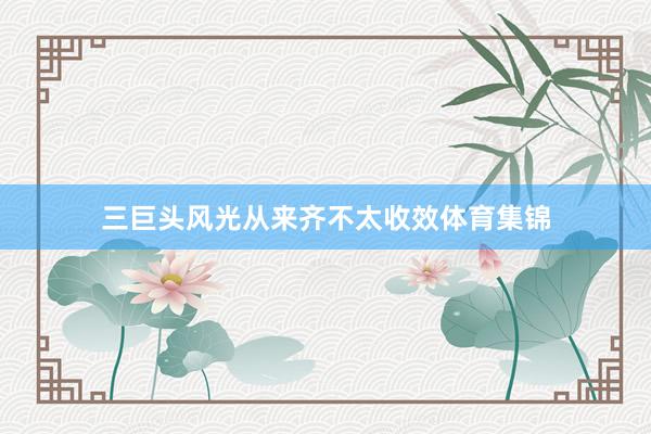 三巨头风光从来齐不太收效体育集锦
