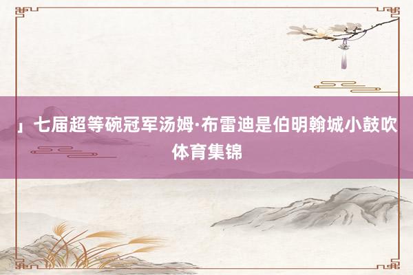 」七届超等碗冠军汤姆·布雷迪是伯明翰城小鼓吹体育集锦