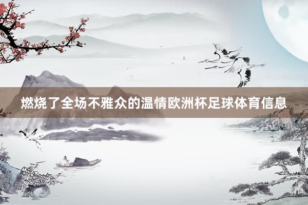 燃烧了全场不雅众的温情欧洲杯足球体育信息