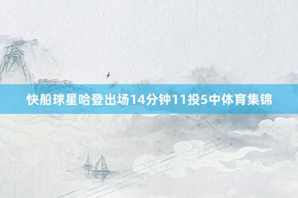 快船球星哈登出场14分钟11投5中体育集锦